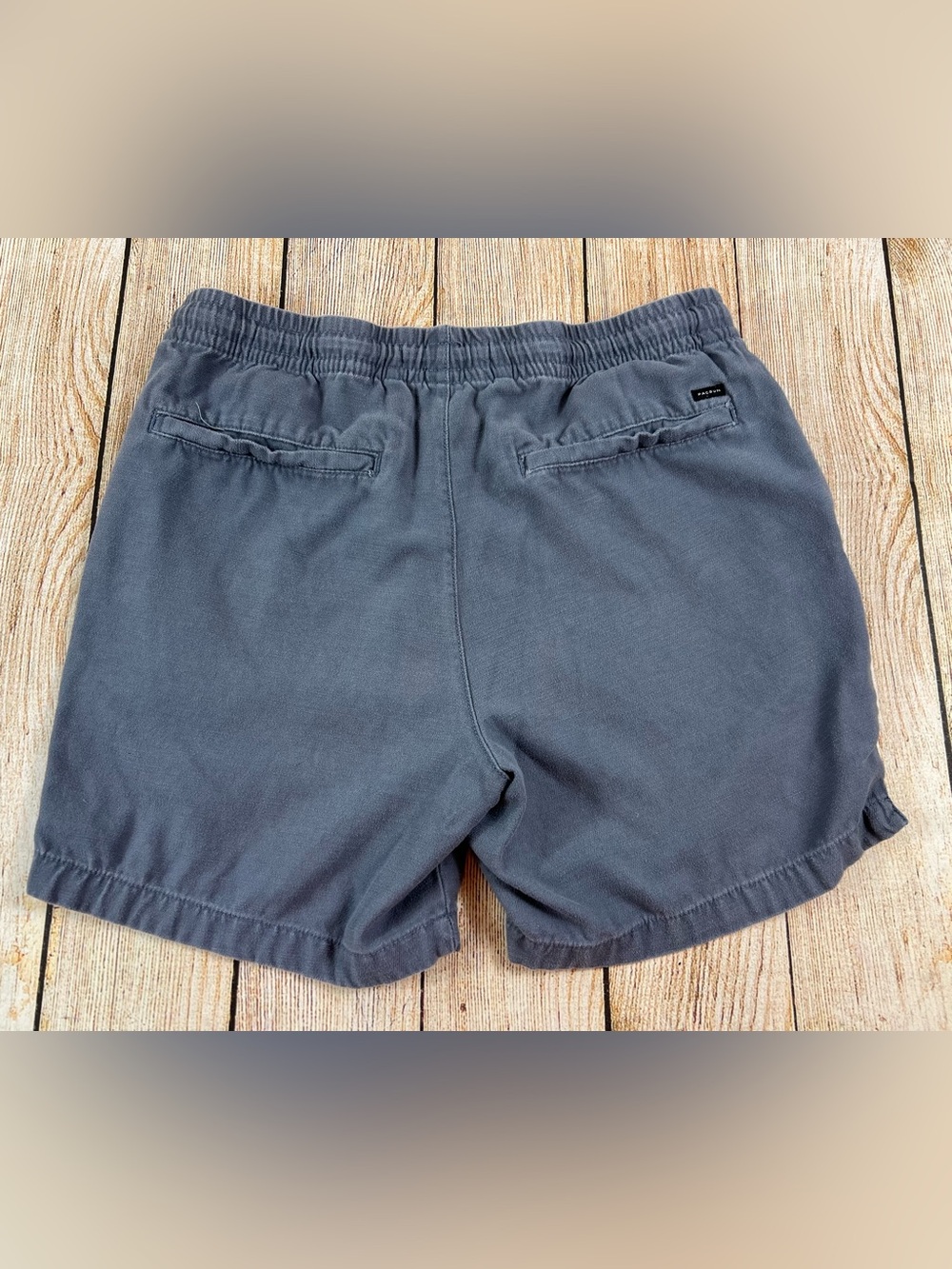 Mens PacSun Volley Grey Shorts Drawstring Elastic Waist Pockets Size Medium - Picture 2 of 7